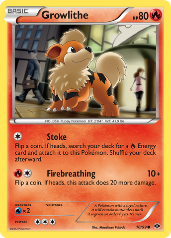 Growlithe (10/99) [Blanco y negro: Próximos destinos] 