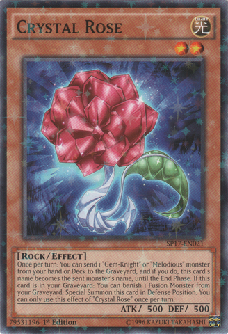 Rosa de Cristal [SP17-EN021] Starfoil Raro 