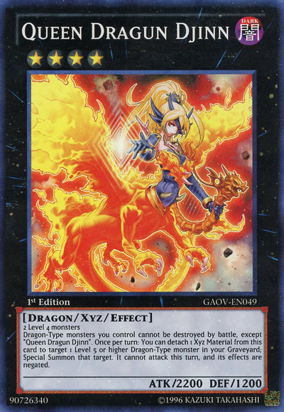 Reina Dragun Djinn [GAOV-EN049] Súper Raro 