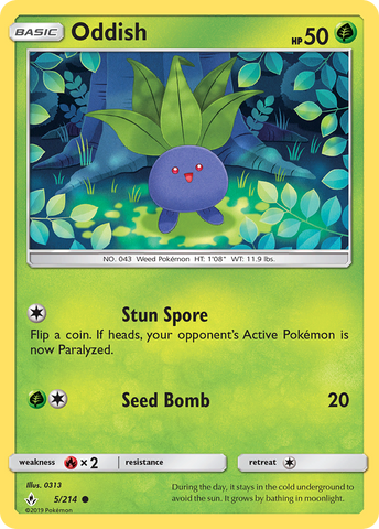 Oddish (5/214) [Sol y Luna: Vínculos inquebrantables] 