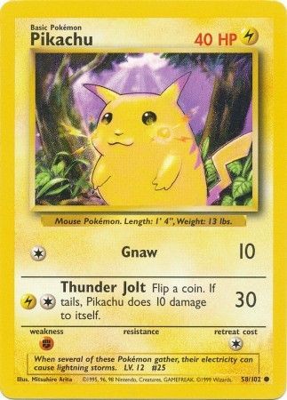 Pikachu (58/102) [Conjunto básico ilimitado] 