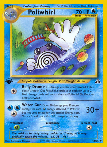 Poliwhirl (44/75) [Neo Discovery 1.ª edición] 