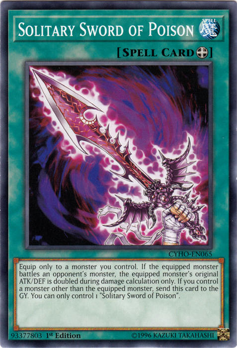 Espada Solitaria de Veneno [CYHO-EN065] Común 