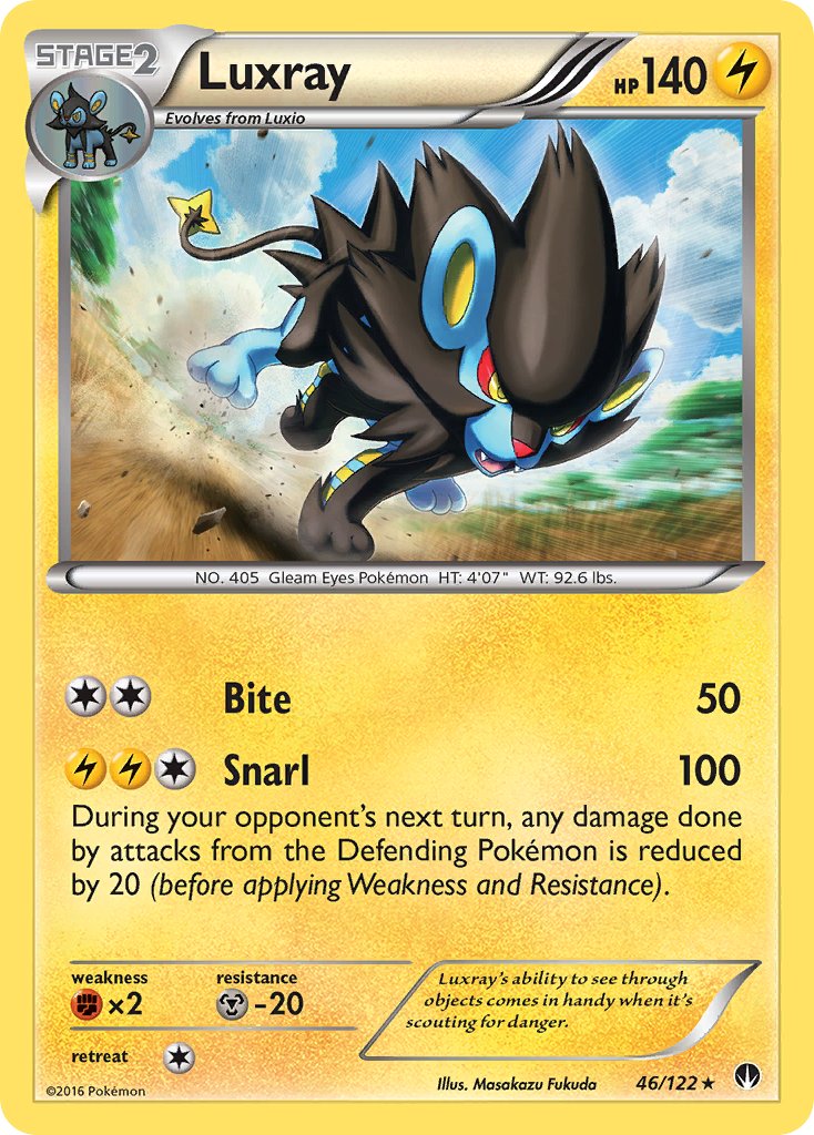 Luxray (46/122) (Holo de hielo agrietado) [XY: BREAKpoint] 