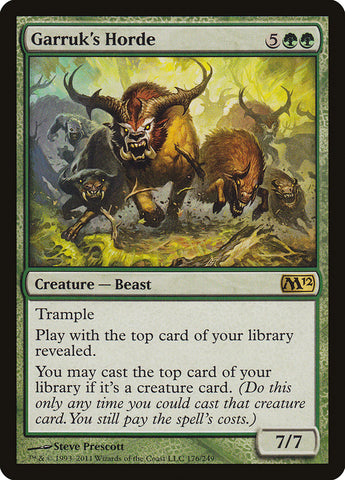 Horda de Garruk [Magic 2012] 