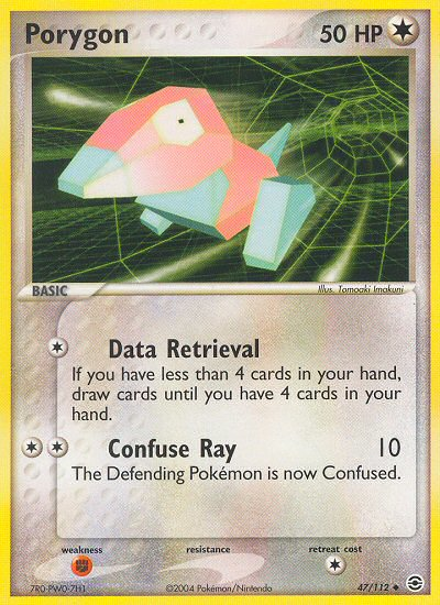 Porygon (47/112) [EX: Rojo fuego y verde hoja] 
