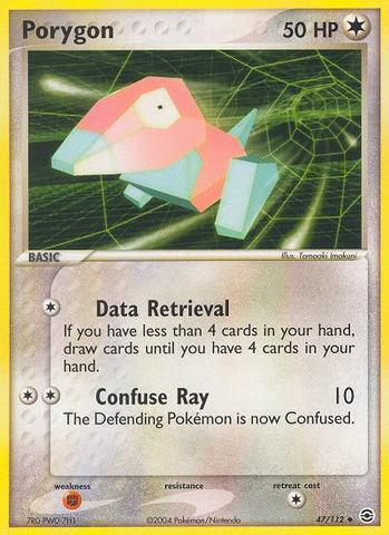 Porygon (47/112) [EX: Rojo fuego y verde hoja] 
