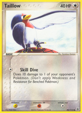 Taillow (86/113) [EX: Especie Delta] 