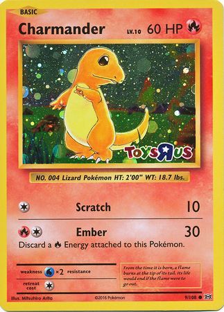 Charmander (9/108) (Promoción de Toys R Us) [XY: Evoluciones] 