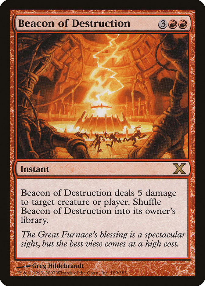 Faro de destrucción [Décima edición] 