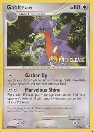 Gabite (48/123) (Promoción de presentación) [Diamond &amp; Pearl: Black Star Promos] 