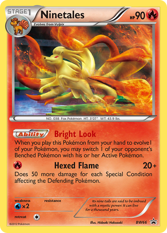 Ninetales (BW66) [Blanco y negro: Promociones Black Star] 