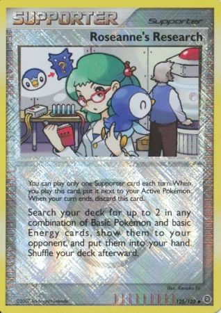 Investigación de Roseanne (125/132) (Promociones de liga) [Diamond &amp; Pearl: Secret Wonders] 