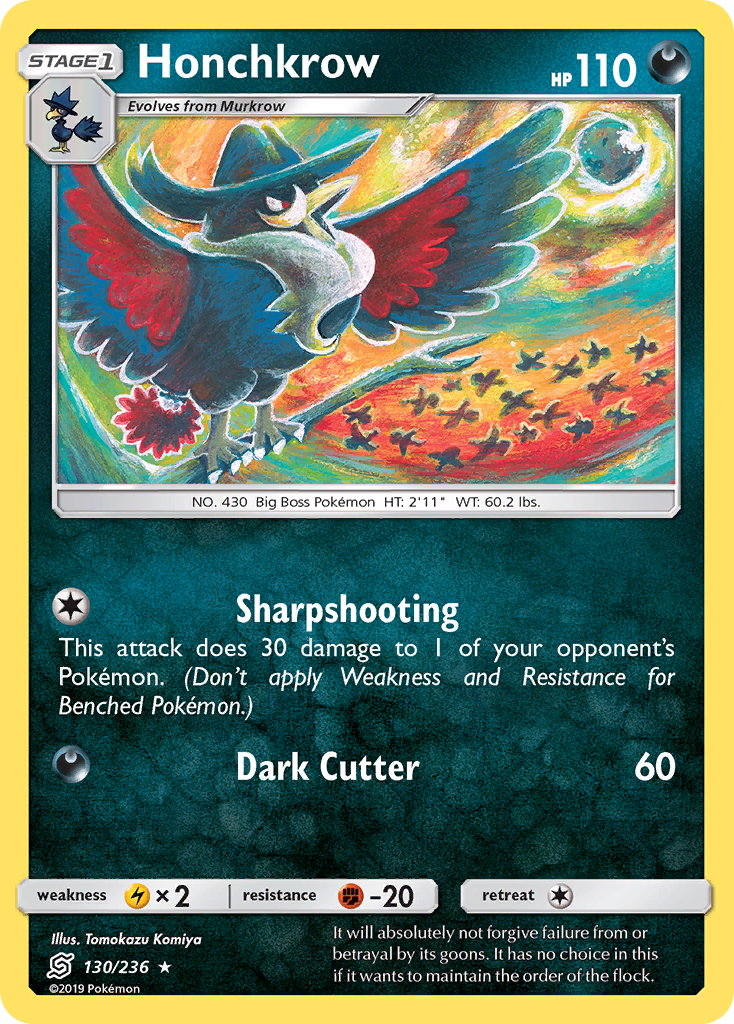 Honchkrow (130/236) [Sol y Luna: Mentes unificadas] 