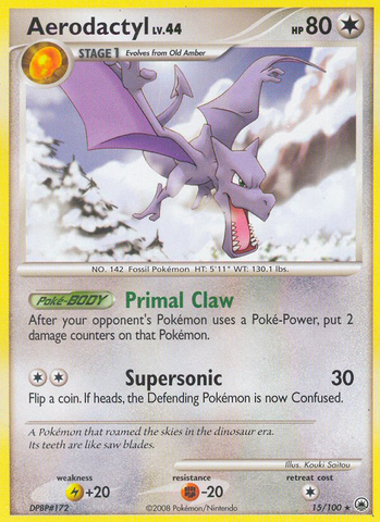 Aerodactyl (15/100) [Diamante y Perla: Amanecer majestuoso] 