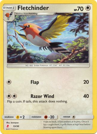 Fletchinder (30/13) [Sol y Luna: Kit de entrenador - Lycanroc] 