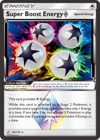Super Boost Energy (136/156) (Prism Star) [Sol y Luna: Ultra Prism] 