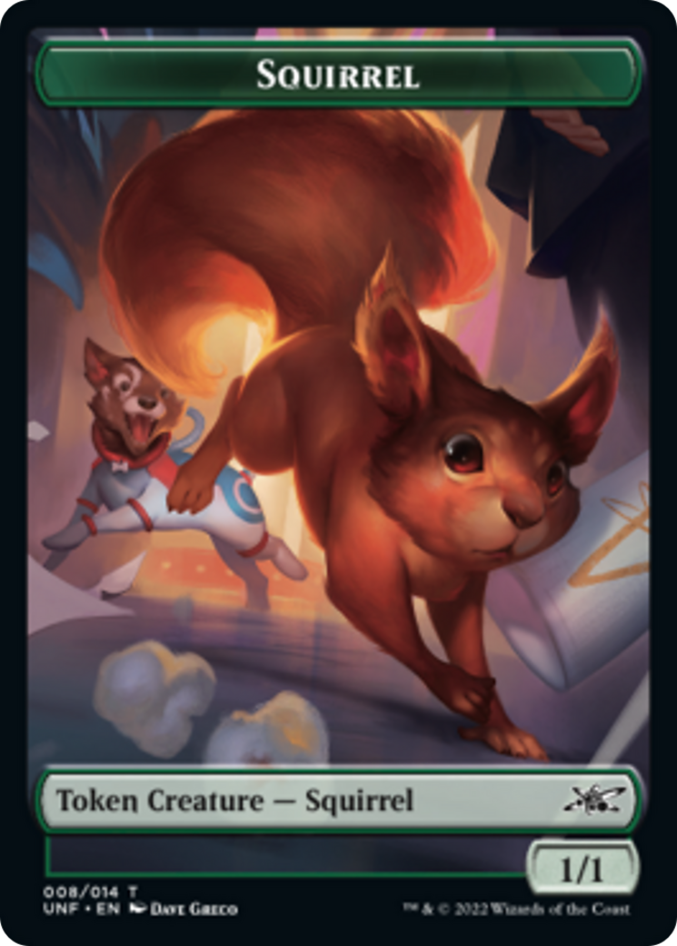 Ardilla // Ficha de doble cara Storm Crow [Tokens Unfinity] 