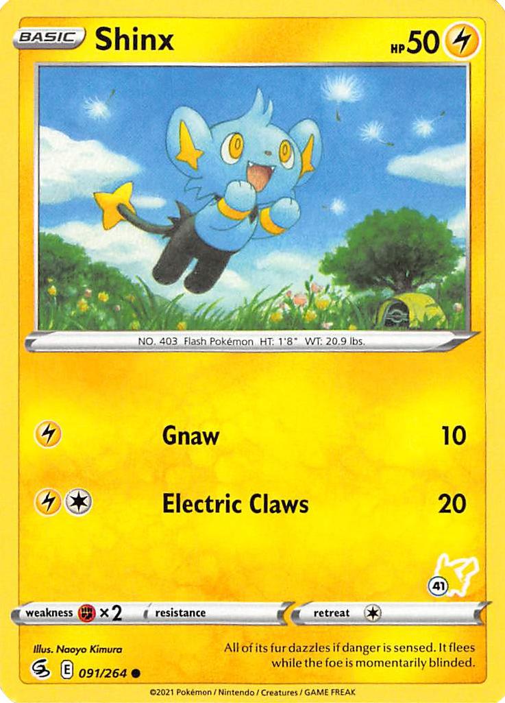 Shinx (091/264) (Sello de Pikachu n.° 41) [Battle Academy 2022] 