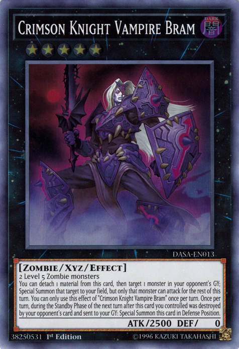 Crimson Knight Vampiro Bram [DASA-EN013] Súper Raro 