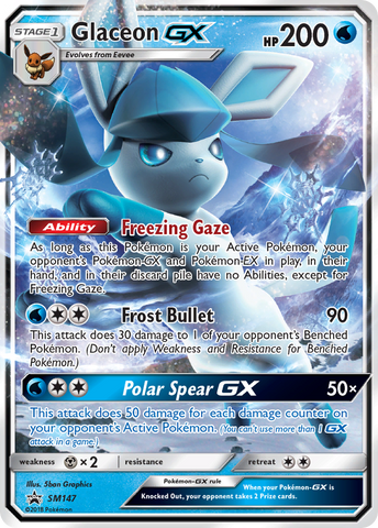 Glaceon GX (SM147) [Sol y Luna: Promociones de Black Star] 