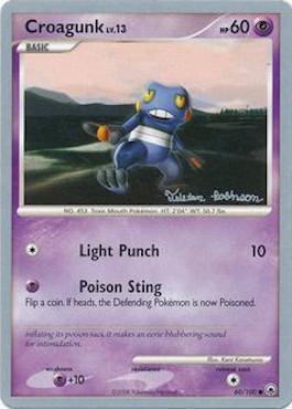 Croagunk LV.13 (60/100) (Intimidación - Tristan Robinson) [Campeonato del Mundo 2008] 