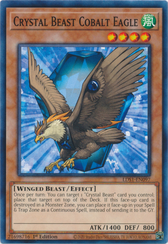 Bestia de Cristal Águila Cobalto [LDS1-EN097] Común 