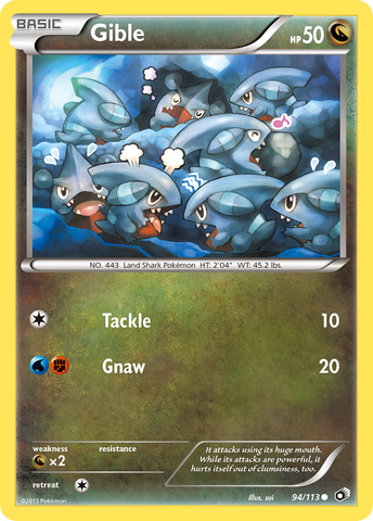 Gible (94/113) [Blanco y negro: Tesoros legendarios] 