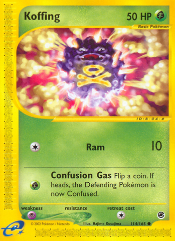Koffing (114/165) [Expedición: Conjunto básico] 