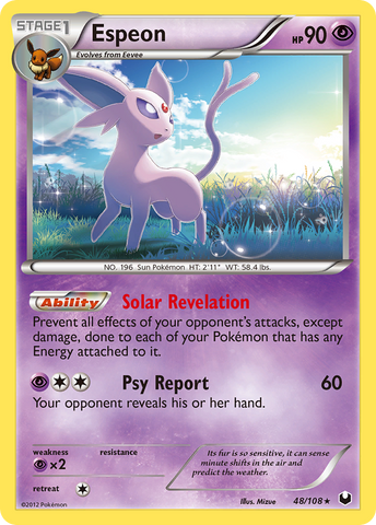 Espeon (48/108) [Blanco y negro: Exploradores oscuros] 
