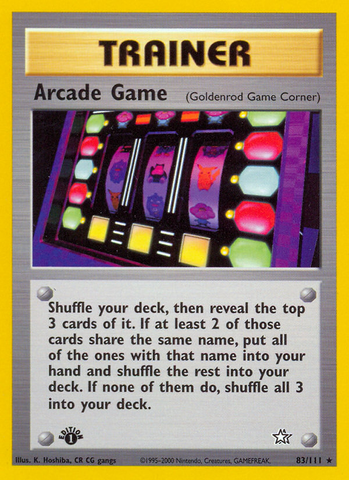 Juego Arcade (83/111) [Neo Genesis 1.ª edición] 