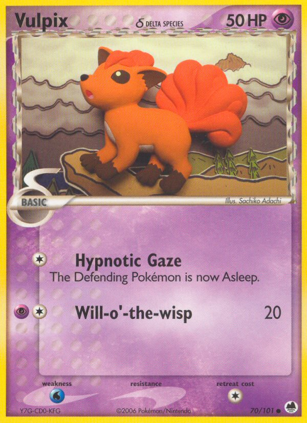 Vulpix (70/101) (Especie Delta) [EX: Dragon Frontiers] 