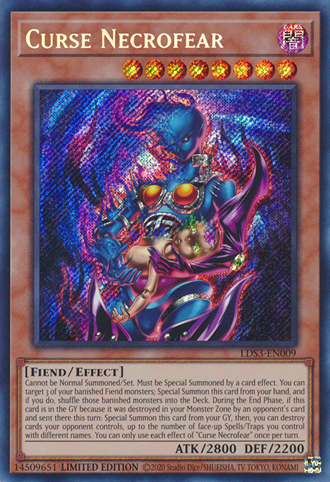 Maldición Necrofear [LDS3-EN009] Secreto Raro 