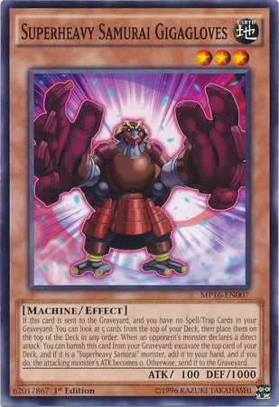 Gigaguantes Samurai Superpesados ​​[MP16-EN007] Común 