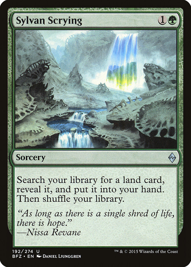 Sylvan Scrying [Batalla por Zendikar] 