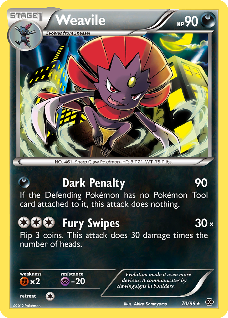 Weavile (70/99) [Blanco y negro: Próximos destinos] 