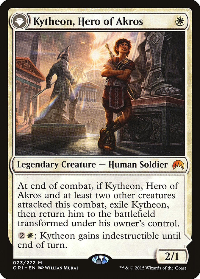 Kytheon, héroe de Akros // Gideon, forjado en la batalla [Magic Origins] 