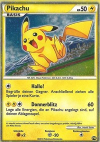 Pikachu (PW6) (alemán) [Promociones de la colección mundial de Pikachu] 