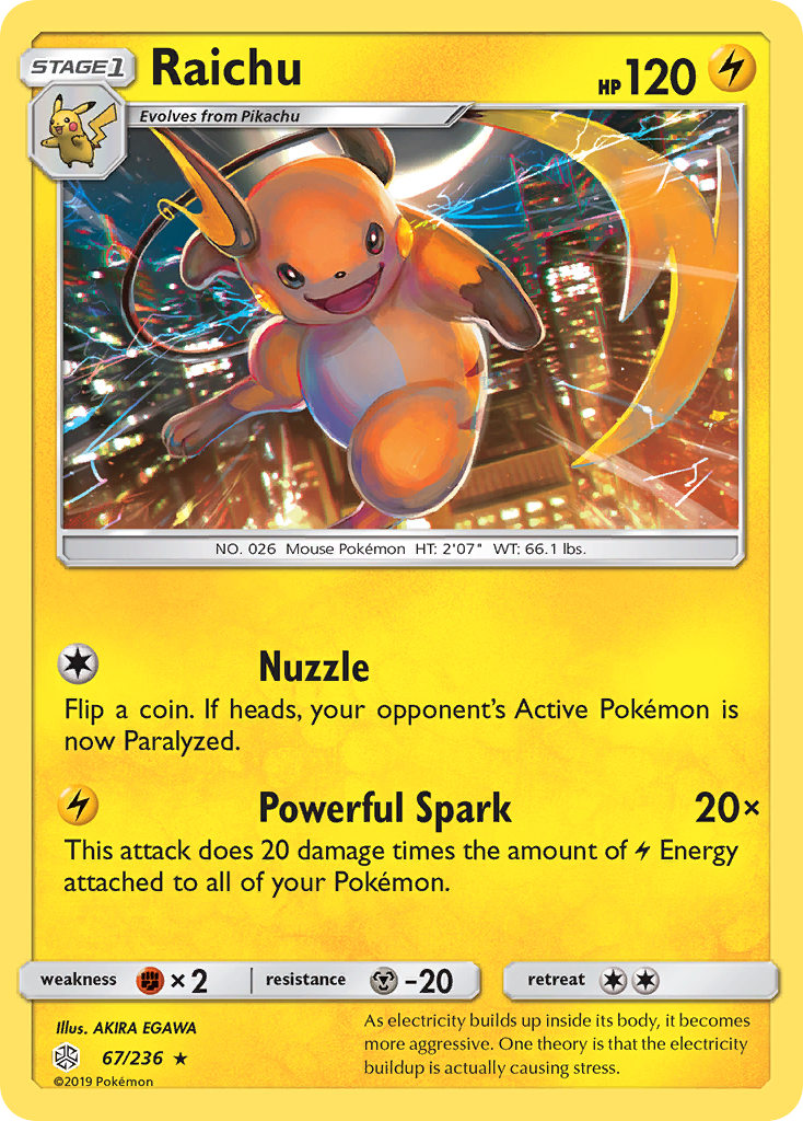 Raichu (67/236) [Sol y Luna: Eclipse cósmico] 