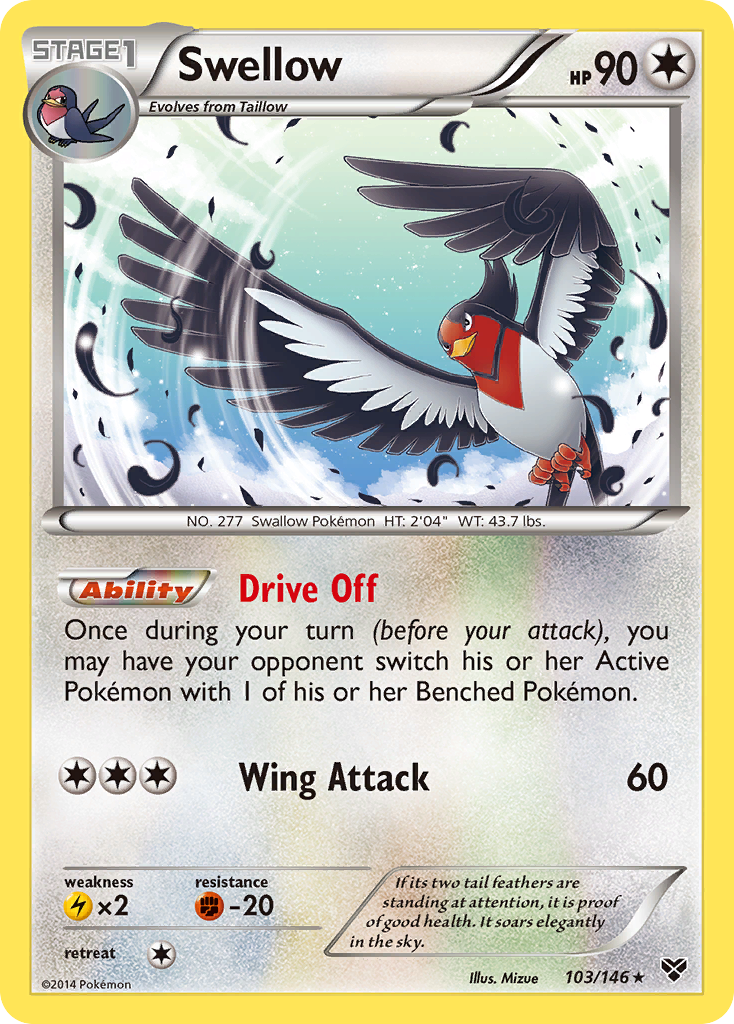 Swellow (103/146) [XY: Conjunto básico] 