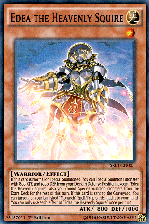 Edea la Escudera Celestial [SR01-EN003] Súper Raro 