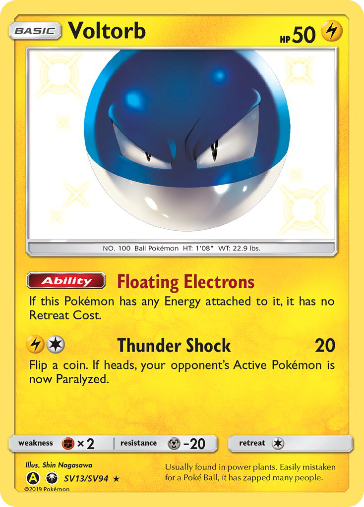 Voltorb (SV13/SV94) [Sol y Luna: Destinos Ocultos - Bóveda Brillante] 
