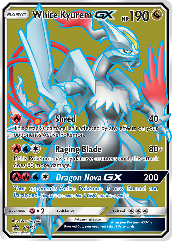 White Kyurem GX (SM141) [Sol y Luna: Promociones de Estrella Negra] 