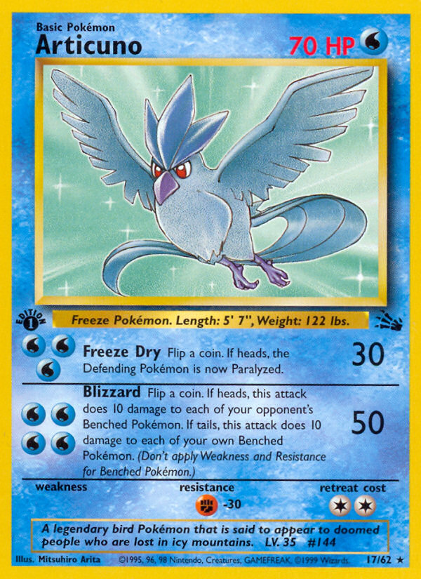 Articuno (17/62) [Fósil 1.ª edición] 