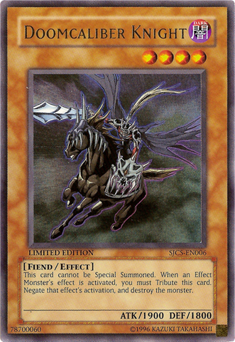Caballero Doomcaliber [SJCS-EN006] Ultra raro 