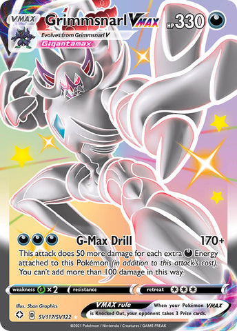 Grimmsnarl VMAX (SV117/SV122) [Espada y escudo: Destinos brillantes] 