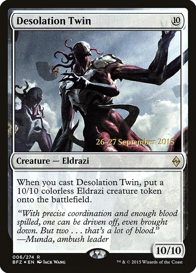Desolation Twin [Promociones de presentación de Battle for Zendikar] 