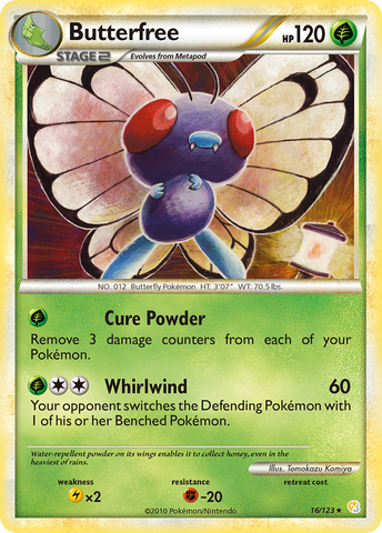 Butterfree (16/123) [HeartGold y SoulSilver: Conjunto básico] 
