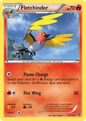 Fletchinder (27/146) [XY: Conjunto básico] 