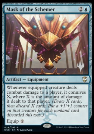 Máscara del intrigante (paquete promocional) [Streets of New Capenna Commander Promos] 